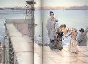 Alma-Tadema, Sir Lawrence The Kiss (mk23) painting